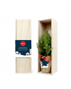 Árbol de Navidad en caja madera