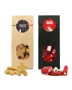 Latita redonda con chuches twist Navidad