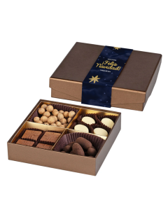 CAJA CON 4 DELICIAS DELUXE PARA NAVIDAD