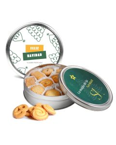 Lata con galletas danesas personalizada