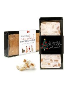Turrón en caja con vitola personalizada