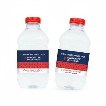 Agua 33cl personalizada botella cuadrada