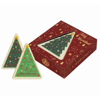 Arbol praliné impreso - en caja personalizada