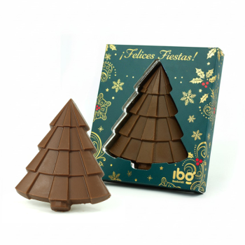 Arbolito de chocolate en cajita personalizada