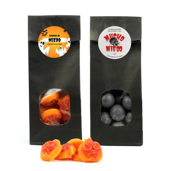 Chuches de Halloween en Bolsita Kraft Personalizada