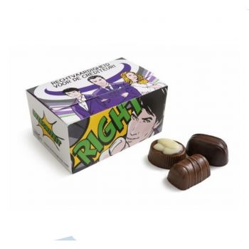 Bombones en caja personalizada