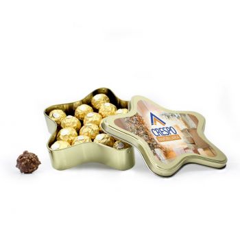 Bombones Ferrero Rocher en caja estrella