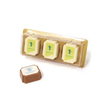 Bombones personalizados - blister 3 bombones