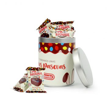 Bote con brownies personalizado