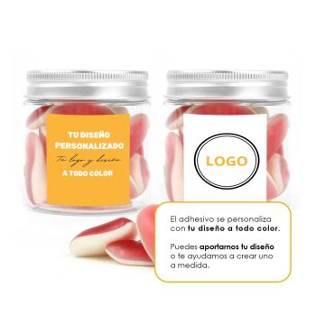 Bote personalizado con corazones para Día de la Mujer