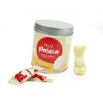 Bote personalizado de Pascua con conejos Maltesers