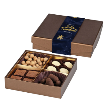 CAJA CON 4 DELICIAS DELUXE PARA NAVIDAD