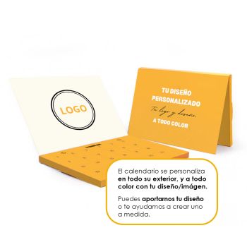 Calendario Adviento A5 personalizado con solapa