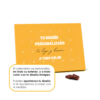 Calendario Adviento Chocolate A5 personalizado