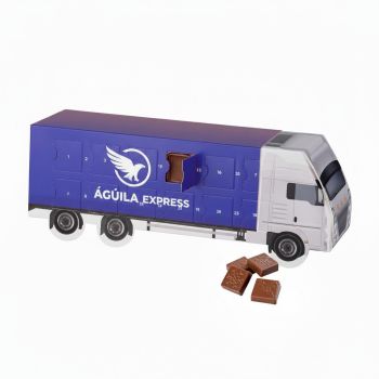 Calendario de Adviento en forma de camión 3D