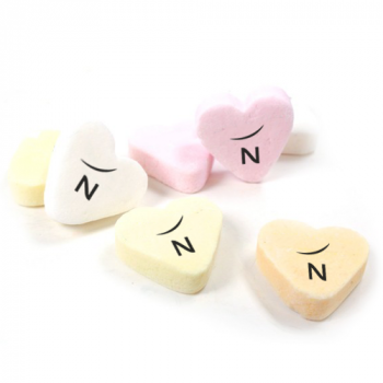 Caramelos corazón logo San Valentín