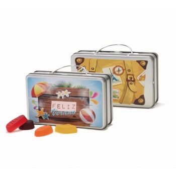 Caramelos en maleta metálica