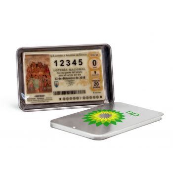 Chocolates personalizados - Décimo de lotería