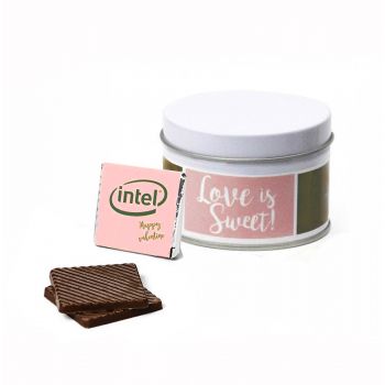 Chocolatinas personalizadas en latita para San Valentín