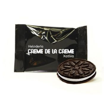 galleta choco-crema personalizada con logo