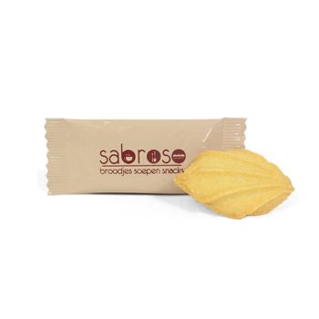 Galleta con envoltorio personalizado hoja