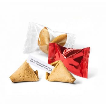 Galleta de la fortuna con mensaje personalizado