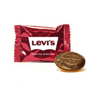 Galleta personalizada naranja y chocolate