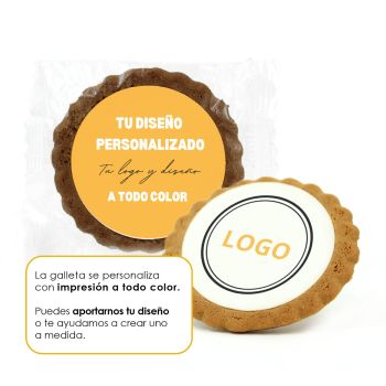 Galleta navidad redonda personalizada