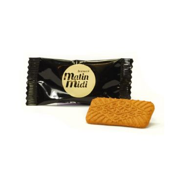 Galleta Speculoos con envoltorio con logo