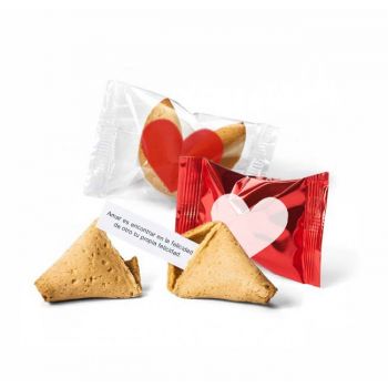Galletas de la Suerte San Valentín con envoltorio personalizado