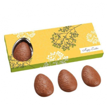 Huevos de Pascua con relieve en caja personalizada