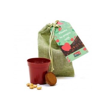 Kit de cultivo de café en saco yute