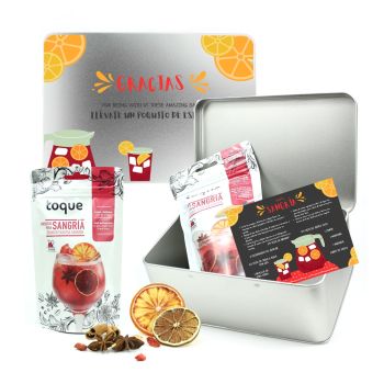 Kit de sangría en caja personalizada