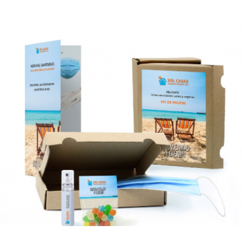 Kit sanitario en caja postal
