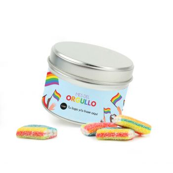 Lata con gominolas arcoíris - Día del Orgullo