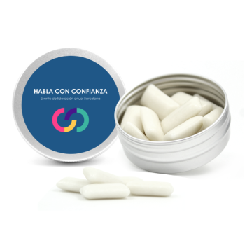 Latita con chicles personalizada