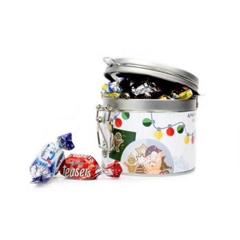 Mini chocolatinas surtidas en bote hermético