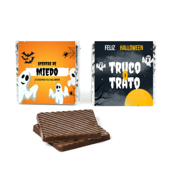 Napolitanas de Chocolate con Envoltorio Personalizado para Halloween