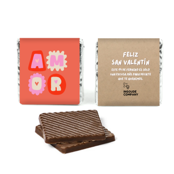 Napolitanas de Chocolate con Envoltorio Personalizado para San Valentín