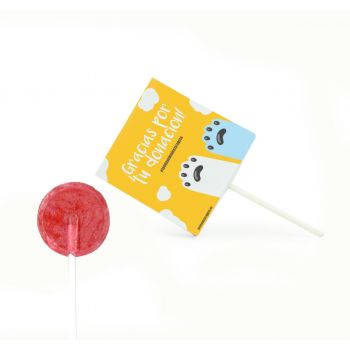 Piruleta plana vitola personalizada