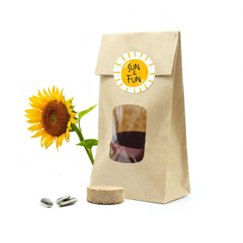 Set cultivo Girasol en bolsita kraft-Detalles verano