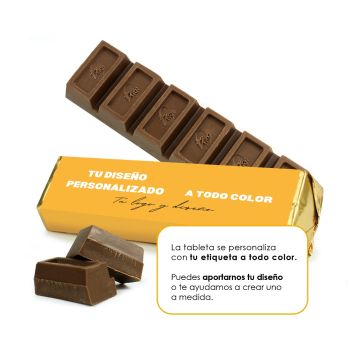 Tableta de chocolate personalizada Navidad