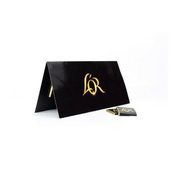 Tarjetón personalizado con chocolate