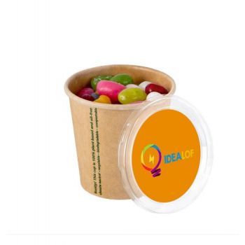 Vaso kraft ecológico relleno de jelly beans