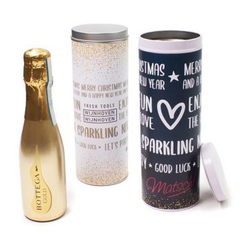 Vino espumoso Prosecco en lata personalizada