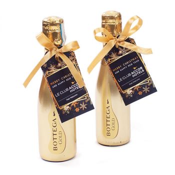 Vino espumoso Prosecco GOLD 200 ml Navidad