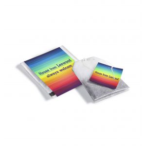 Bolsita de té con tarjetita personalizada