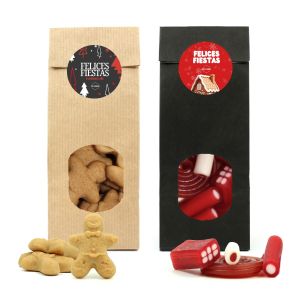 Latita redonda con chuches twist Navidad