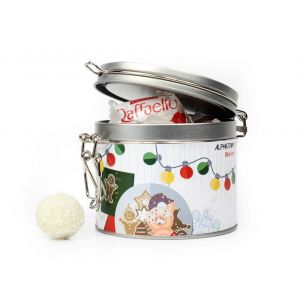 Bombones navidad Raffaello en bote hermético
