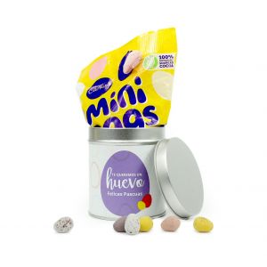 Bote personalizado con huevos de pascua Cadbury
